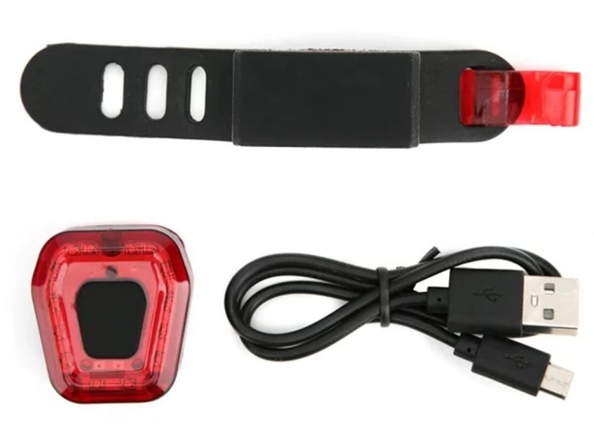 Zadní světlo na kolo LED USB nabíjecí