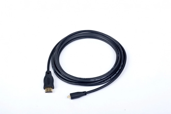 Vysokorychlostní kabel HDMI-HDMI MICRO v2.0 (A-D) 1,8 m (pozlacené koncovky)