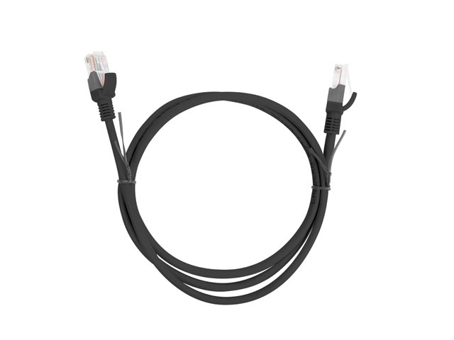 Patchcord cat.5e 1.0M UTP černý