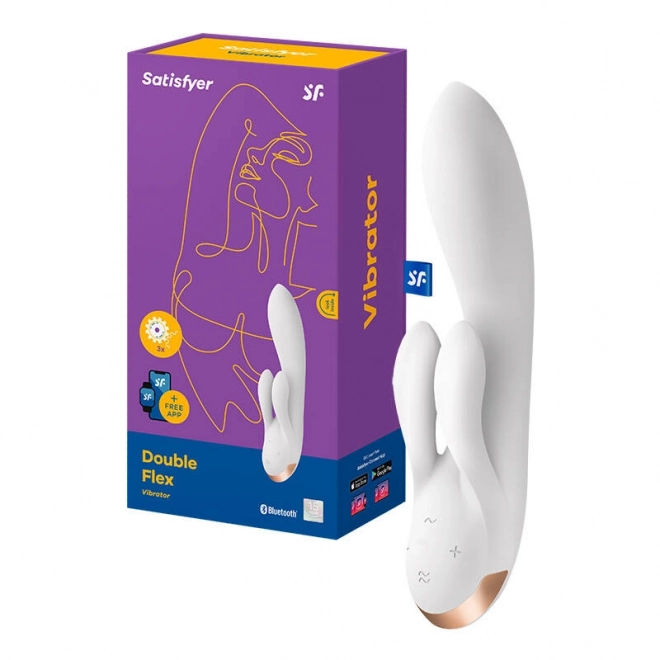 Vibrátor Satisfyer Double Flex (bílý)