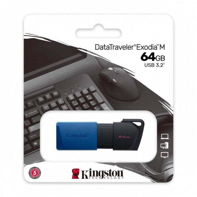 Data Traveler Exodia M 64GB USB3.2 Gen1 flash disk