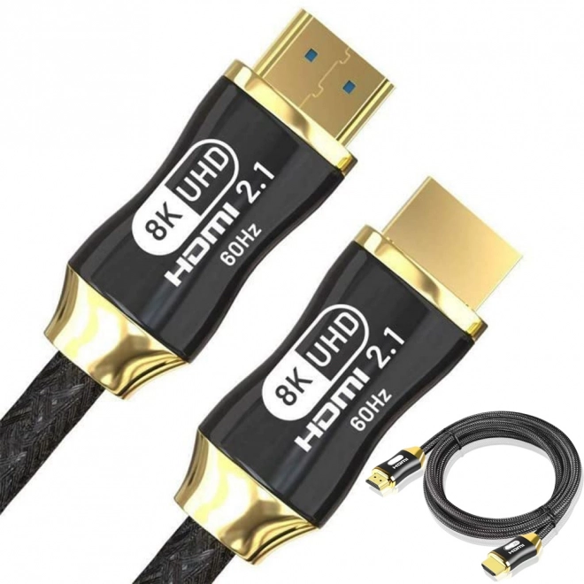 Ultra rychlý HDMI kabel 8K 60Hz 4K 120Hz pozlacený 1,5 m