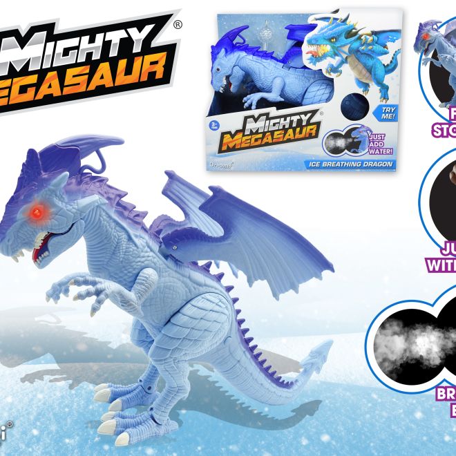 Mega velký chodící ozvučený dinosaurus Dragon-i Toys