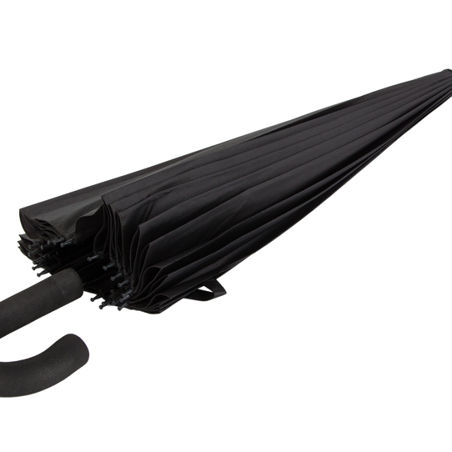 Velký deštník deštník černý odolný elegantní