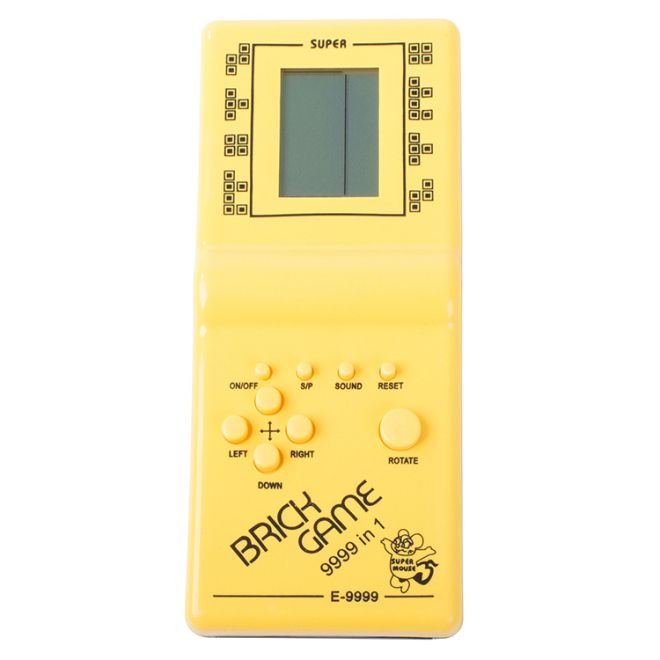 Elektronická hra tetris retro kapesní konzole