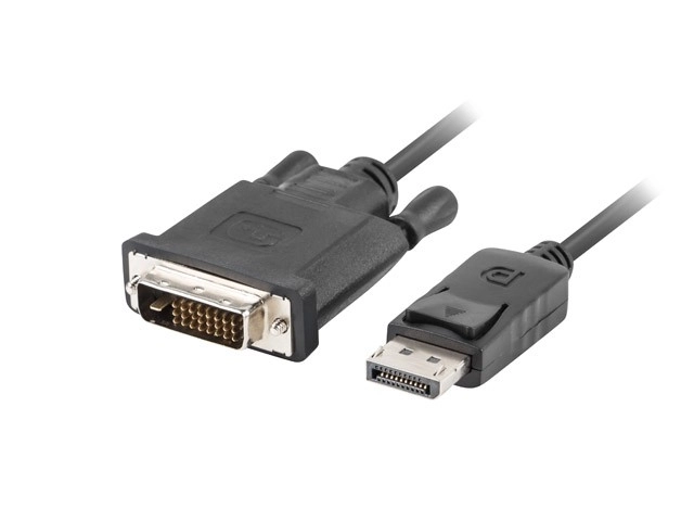 Kabel DisplayPort v1.2 DVI-D(24+1) 1,8M černý CA-DPDV-10CU-0018-BK