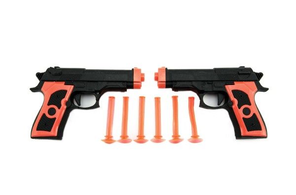 Dvě pistole s přísavkovými náboji - 15 cm