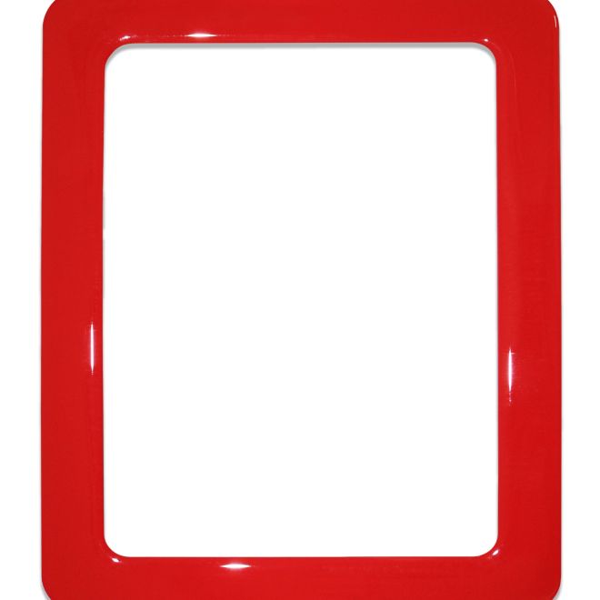 Magnetický samolepicí rámeček o velikosti 19,0 x 23,8 cm - červený