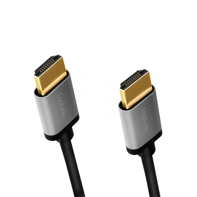 Kabel HDMI 4K/60Hz, hliníkový, 1 m, černý