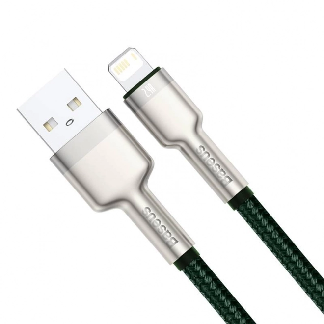 Kabel USB pro Lightning Baseus Cafule, 2,4A, 2m (zelený)