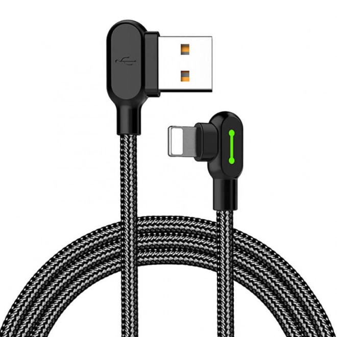 Kabel USB-Lightning, Mcdodo CA-4673, úhlový, 1,8 m (černý)