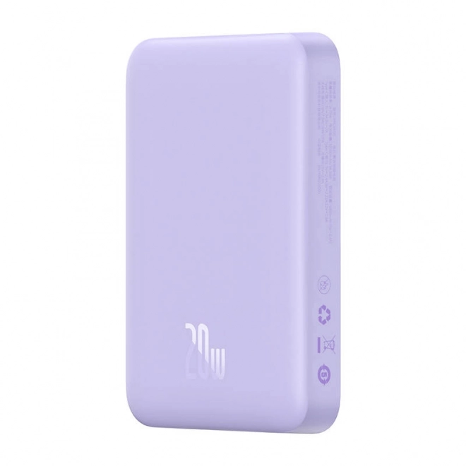 Powerbanka Baseus Magnetic Mini 10000mAh, USB-C  20W MagSafe (fialová)