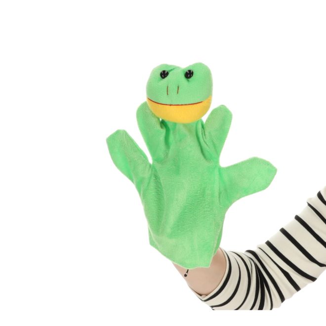 Loutkový plyšový maskot ruční loutka žába