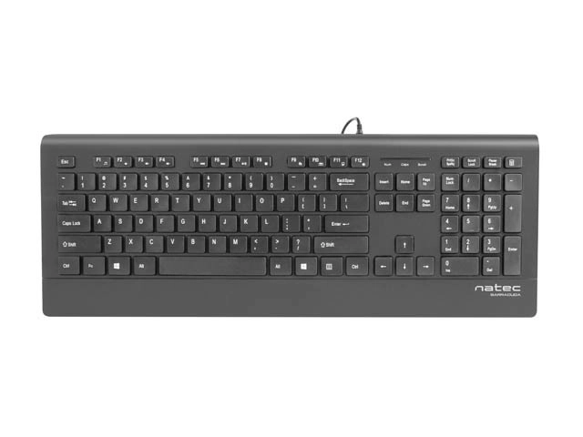 BARRACUDA Slim Keyboard Black USB