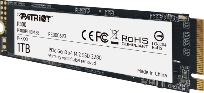 SSD P300 1TB M.2 PCIe Gen 3 x4 2100/1650