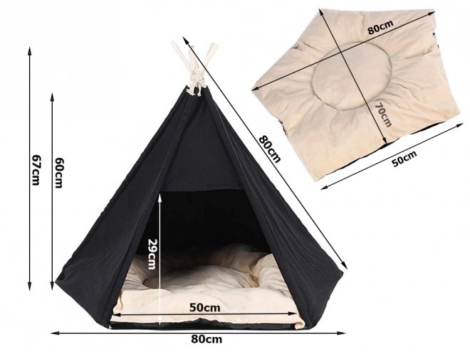 Stan tipi dům psí postel kočka bouda