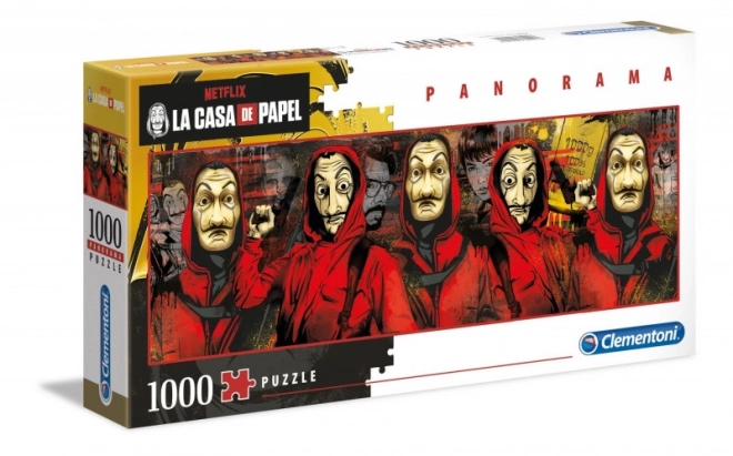 Puzzle 1000 prvků Panorama Netflix House of Paper