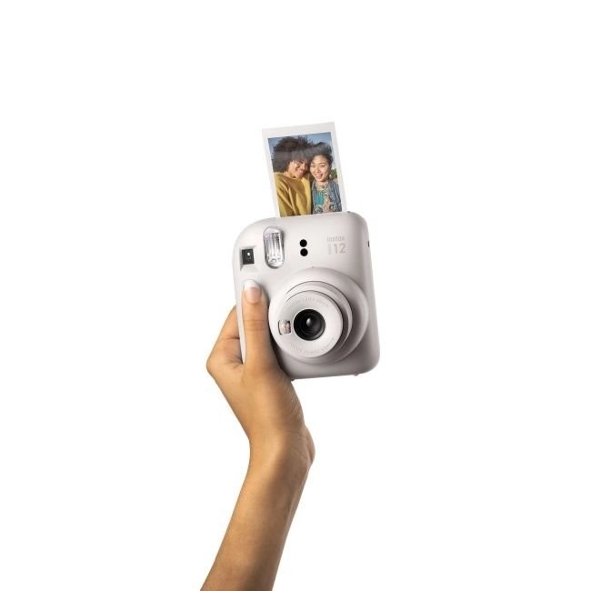 Instax mini 12 BIG BUNDLE (fotoaparát + pouzdro + album) bílý