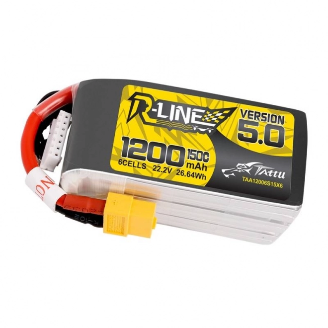 Baterie Tattu R-Line 5.0 1200mAh 22,2V 150C 6S1P XT60