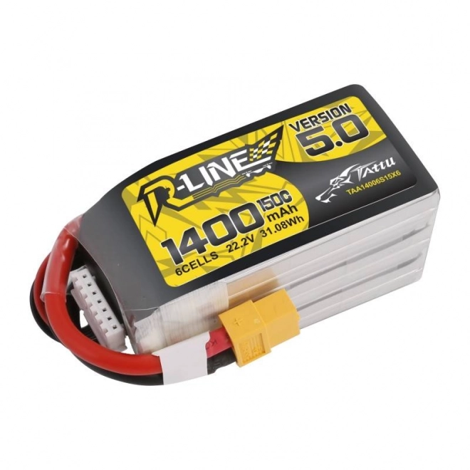 Baterie Tattu R-Line 5.0 1400mAh 22,2V 150C 6S1P XT60