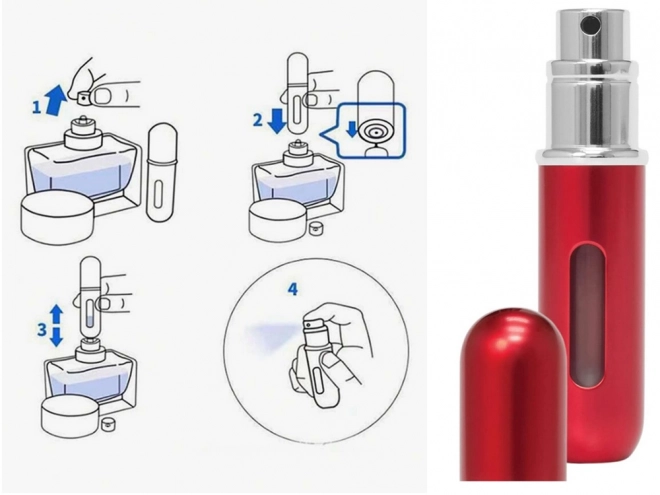 Cestovní rozprašovač s rozprašovačem parfému 5ml dávkovač parfému