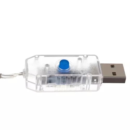 Světelný závěs 136LED USB teplá bílá KŚ19738