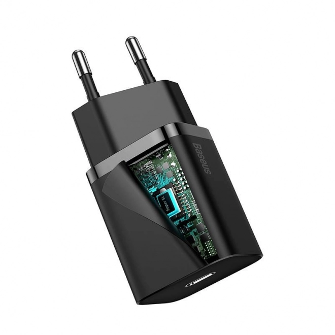 Baseus Super Si Quick Charger 1C 20W (černá)