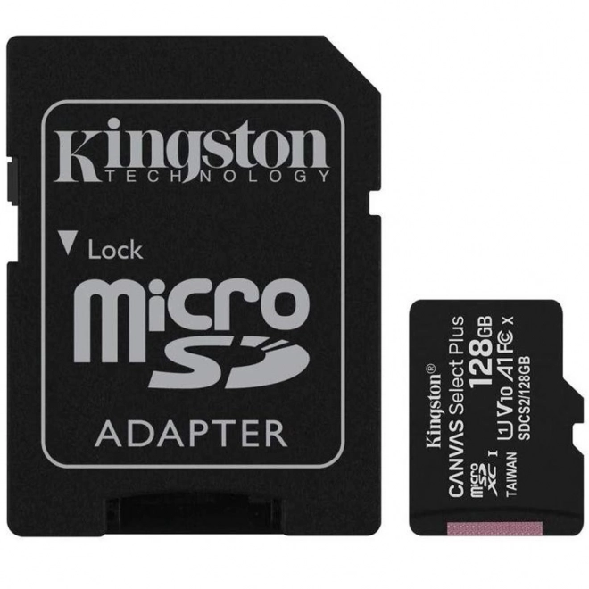 Paměťová karta MicroSD 128GB Canvas Select Plus 100MB/s adaptér