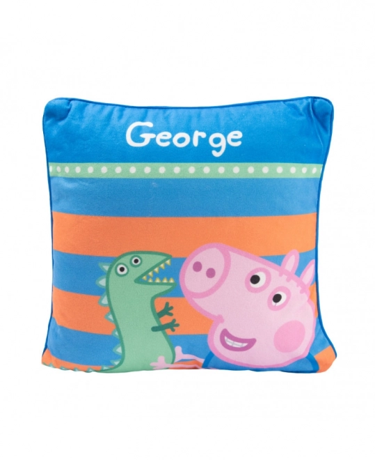 Polštářek Peppa Pig - George, 30x30 cm LICENCOVANÝ ORIGINÁLNÍ VÝROBEK