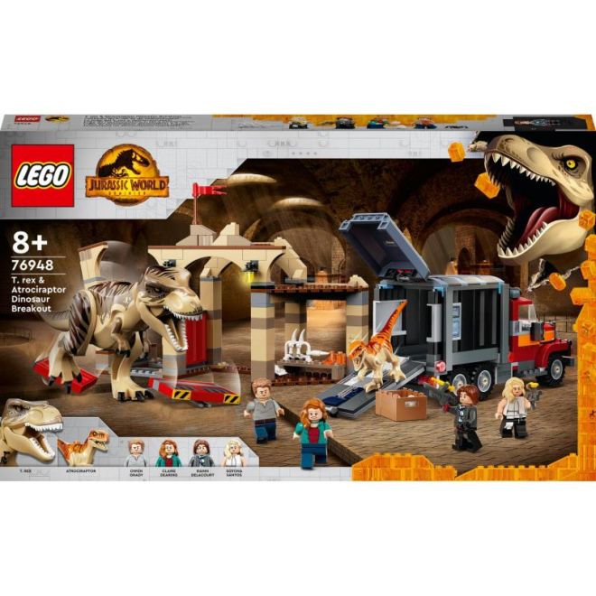 LEGO® Jurassic World 76948 Útěk T-rexe a atrociraptora
