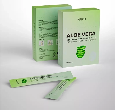 Hydratační maska v sáčku APPTI - aloe vera (1 ks)