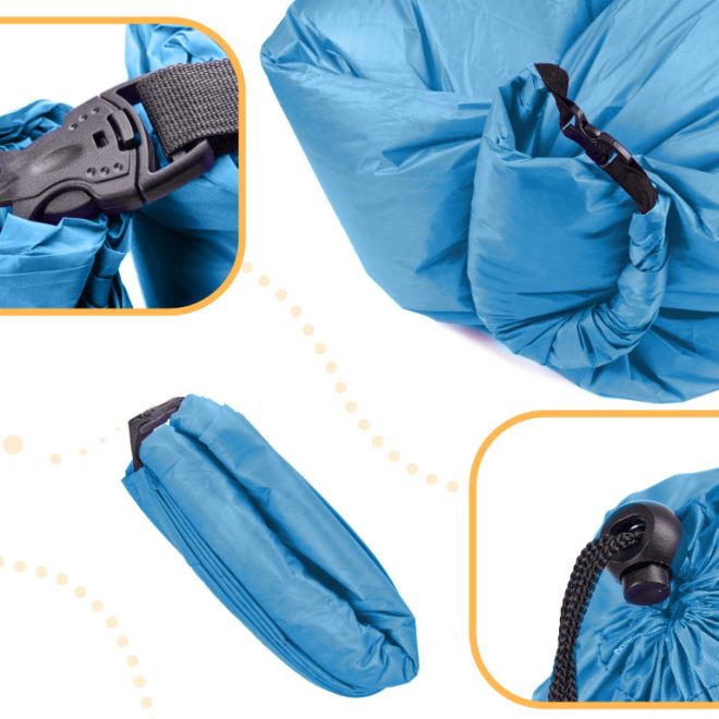 Nafukovací lehátko Lazy Bag – Světle modré