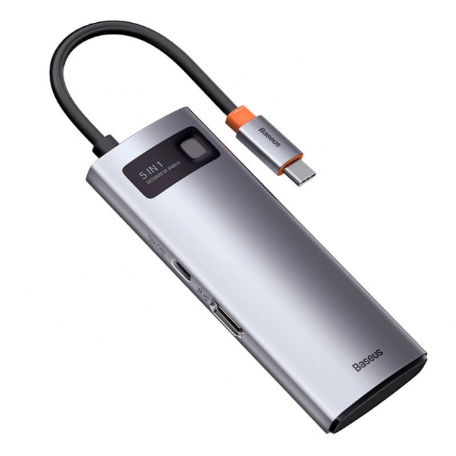 Adaptér 5v1 Baseus Hub USB-C na 3x USB 3.0 + HDMI + USB-C PD