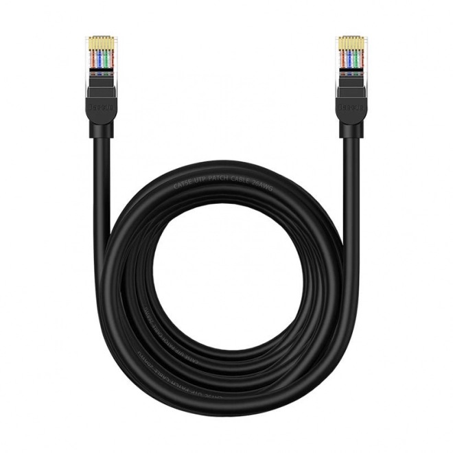 Síťový kabel Baseus Ethernet CAT5, 8 m (černý)