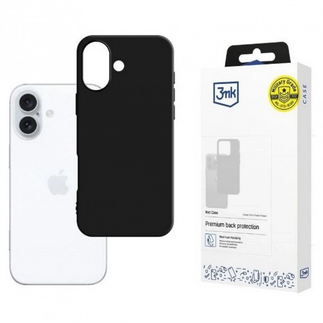 Matné pouzdro iPhone 16 6.1 Black