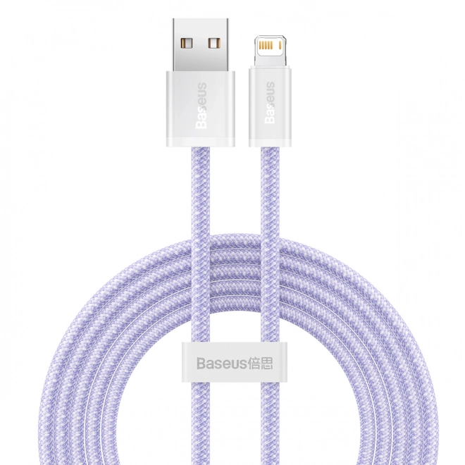 Baseus Dynamic kabel USB na Lightning, 2,4 A, 2 m (fialový)