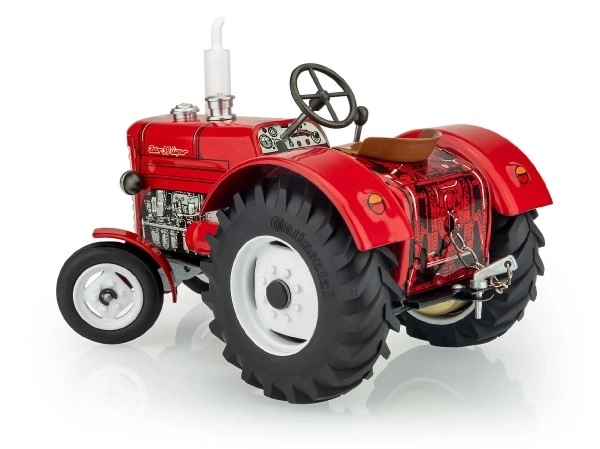 Traktor Zetor 50 Super červený na klíček kov 15cm 1:25 v krabičce Kovap