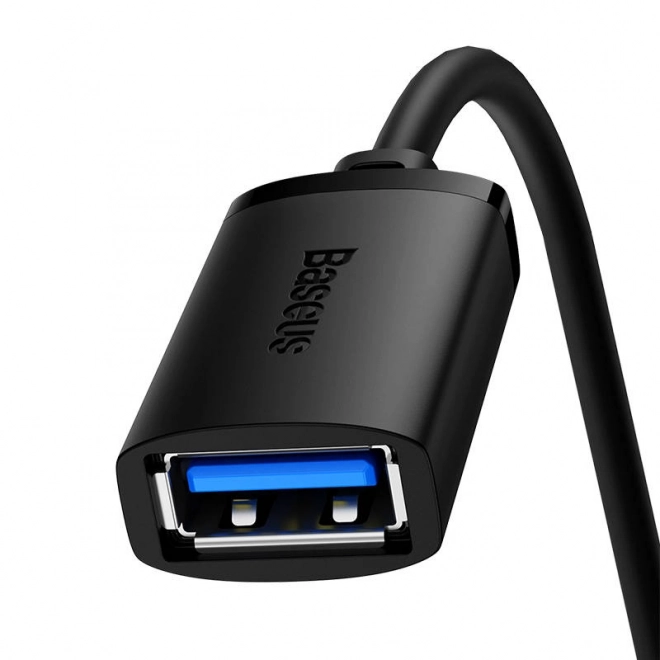 Prodlužovací kabel USB 3.0 Baseus samec-samice, řada AirJoy, 1 m (černý)