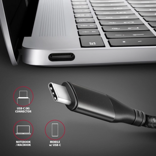 RVC-HI2M Adaptér USB-C -> HDMI 2.0 4K/60Hz Hliník, 25cm kabel