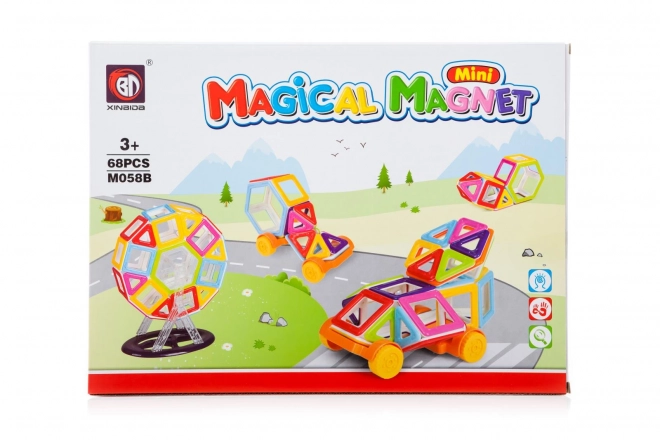 Magnetická stavebnice Magical Magnet - 68 dílů