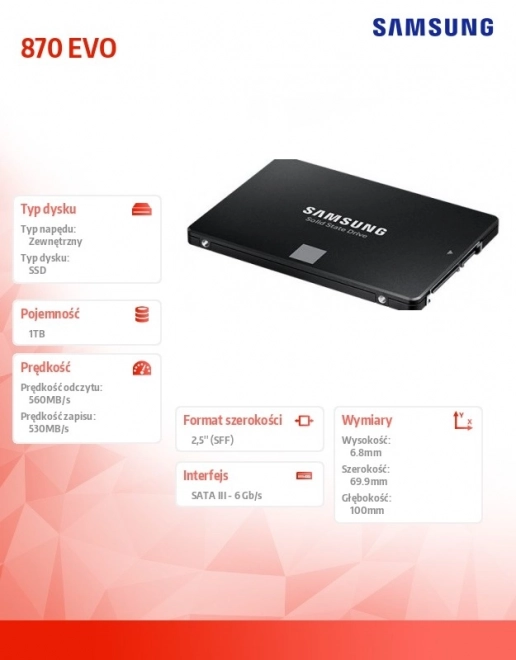 SSD disk Samsung 870 EVO 1TB