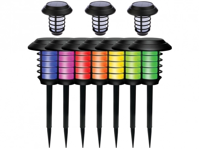 Zahradní lampa Solární svítilna Rgb Pilotní světlo