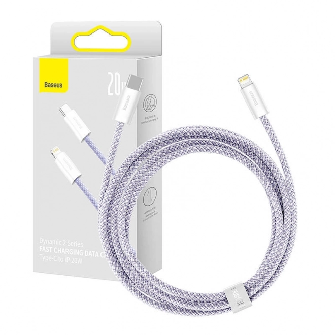 Kabel USB-C na Lightning Baseus Dynamic 2 Series 20W 2 m (fialový)