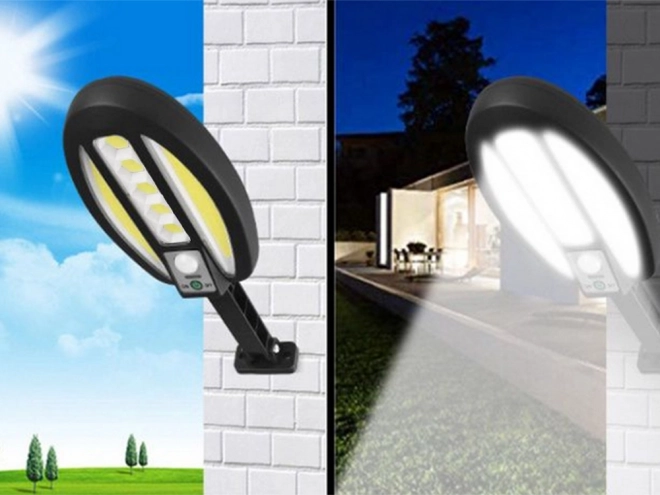 Solární lampa 95 led se soumrakovým senzorem pohybu