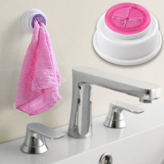 Zasouvací úchyt na ručníky - růžový