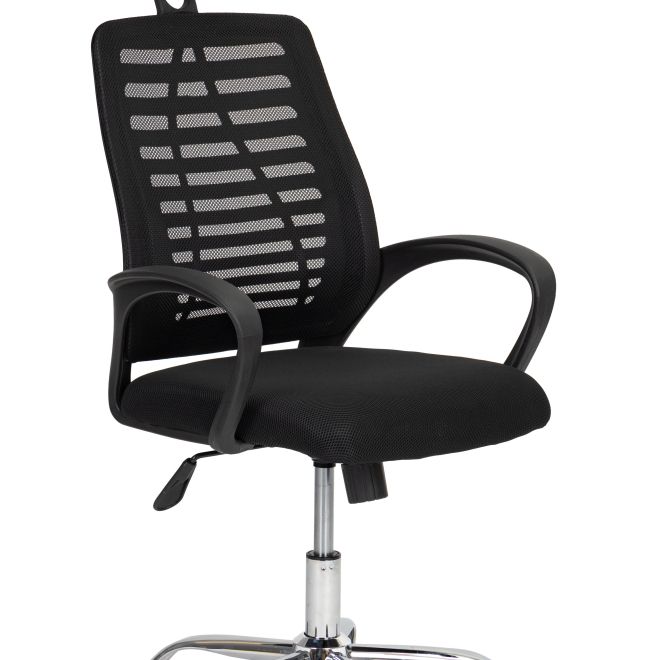 Otočná kancelářská židle s houpací opěrkou hlavy