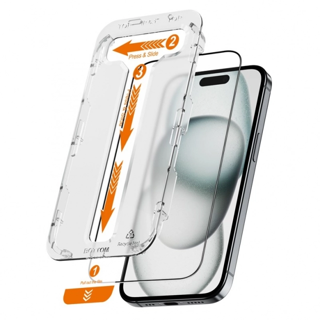 Tvrzené sklo EasyShield 2-Pack - iPhone 16 / iPhone 15 (2 kusy)