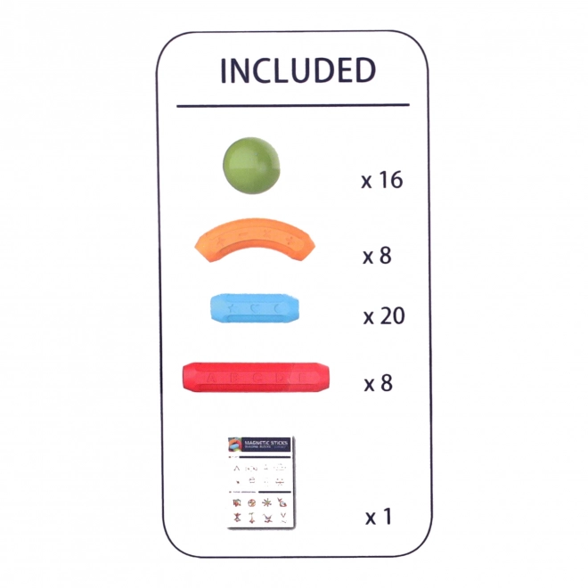 Magnetické stavebnice - sada 52 kusů
