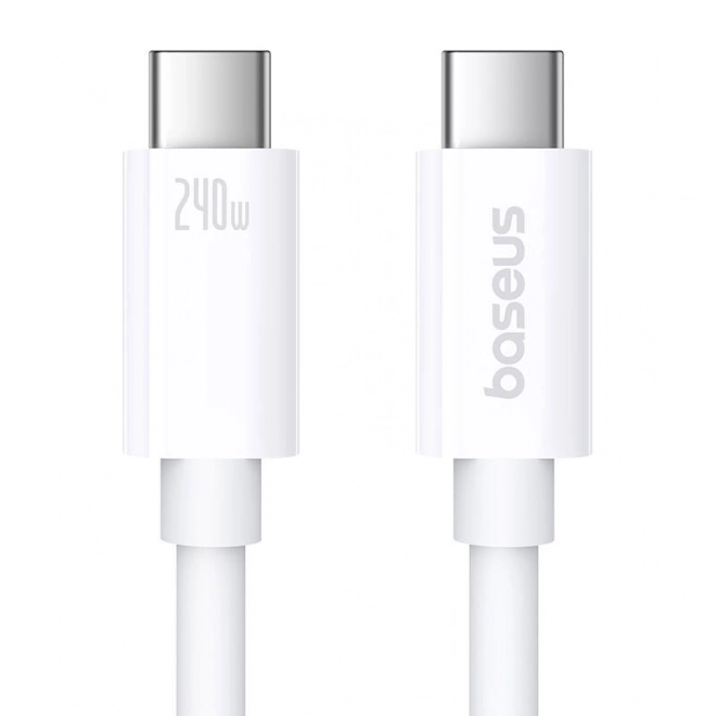 Baseus datový kabel USB4 240W bílý