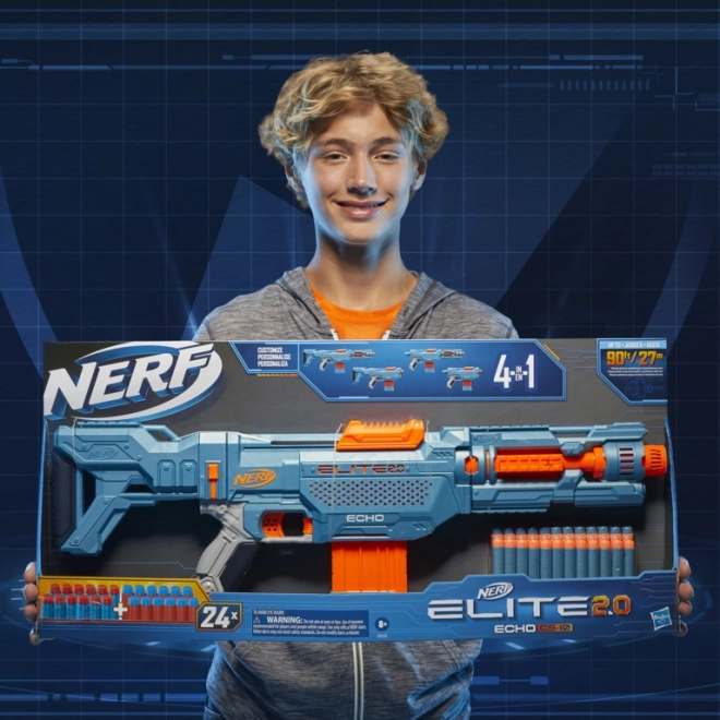 Pistole Nerf Echo CS-10 s příslušenstvím